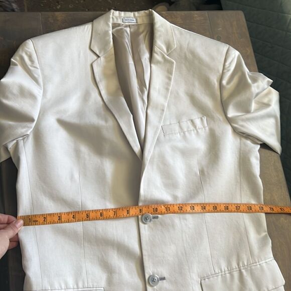 Calvin Klein cream/light beige blazer Jacket Mens - Picture 7 of 11